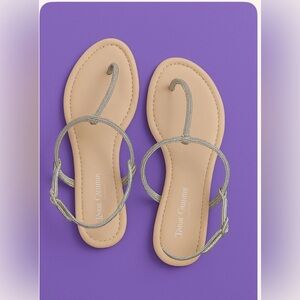 Juicy Couture Silver Sandles